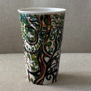 Anthroplogie Tall Mug Trees Gwyneth Leech Coffee Cup NYC Walk in the Park